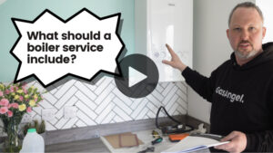 Gas Angel video explaining what a boiler service should include and cost